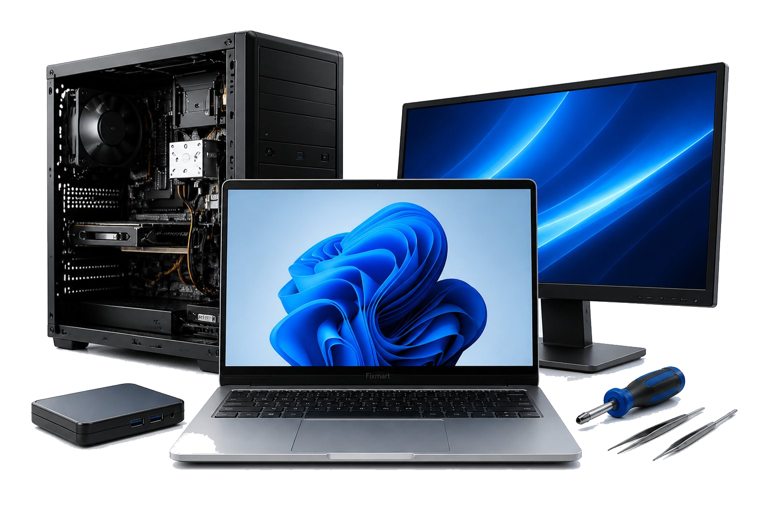 PC機器コラージュ