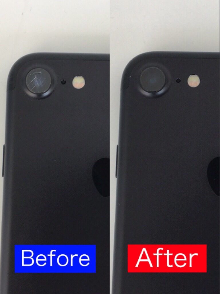 iPhone7 リアカメラカバーガラス修理　宇都宮